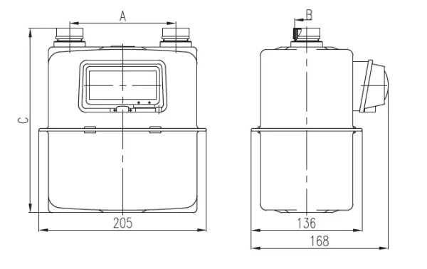 ZENNER Atmos® Diaphragm Gas Meter with Temperature Compensation - Image 2